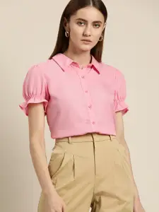 her by invictus Puff Sleeve Casual Shirt