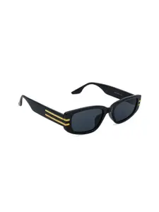 Bellofox Men Grey Lens & Black Wayfarer Sunglasses
