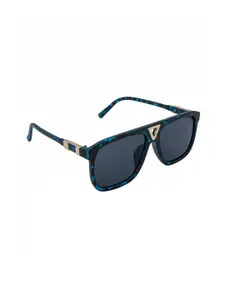 Bellofox Men Grey Lens & Blue Wayfarer Sunglasses