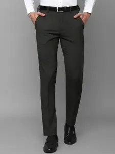 Louis Philippe Men Checked Super Slim Fit Trousers