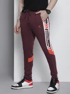 The Indian Garage Co Men Self Design Slim Fit Joggers