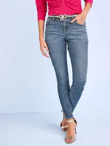 NEXT Women Skinny Fit Low-Rise Stretchable Jeans