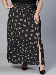 Oxolloxo Women Plus Size Printed Skirt