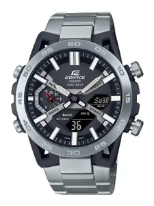 CASIO Men Skeleton Dial Analogue and Digital Solar Powered Watch ED564 ECB-2000D-1ADF