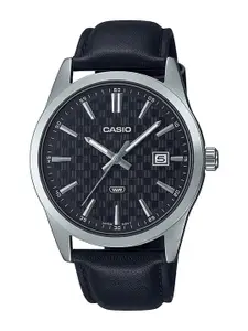 CASIO Men Leather Straps Analogue Watch A2097