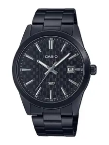 CASIO Men Dial & Leather Bracelet Style Strap Analogue Watch A2090