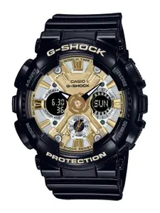 CASIO Women G-Shock GMA-S120GB-1ADR Gold-Silver Ana-Digi Dial Black Resin Strap G1287