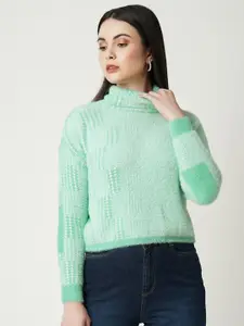 Kraus Jeans Pullover with Fuzzy Detail