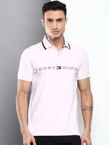 Tommy Hilfiger Men Polo Collar Slim Fit Cotton T-shirt