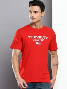 Tommy Hilfiger Men Typography Cotton T-shirt