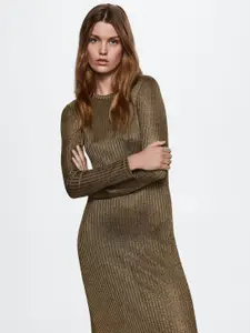 MANGO Ribbed Maxi Dress
