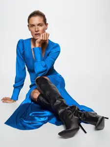 MANGO V-Neck Maxi Dress