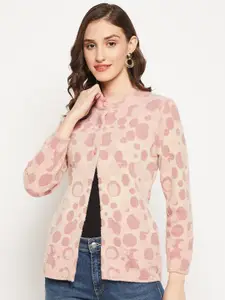 Zigo Round Neck Printed Wool Sweater