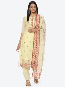 Biba Embroidered Unstitched Dress Material