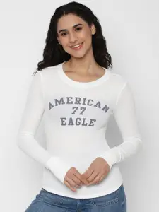 AMERICAN EAGLE OUTFITTERS Women Typography Printed T-shirt