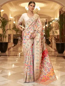 Anouk Woven Design Silk Blend Saree