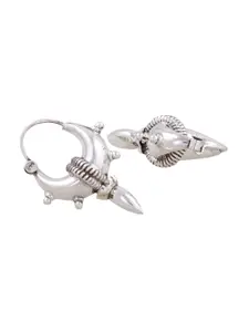 ahilya Sterling Silver Contemporary Hoop Earrings