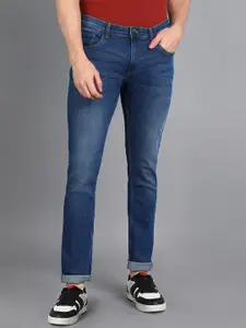 Urbano Fashion Men Slim Fit Low Distress Light Fade Stretchable Cotton Jeans