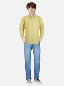 Gini and Jony Boys Curved Hemmed Comfort Fit Casual Shirt