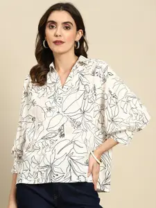 all about you Floral Print Shirt Style Top