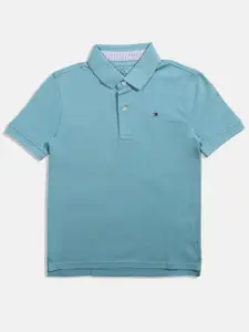 Tommy Hilfiger Boys Cotton Polo Collar T-shirt