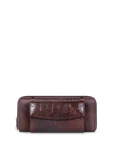 THE CLOWNFISH Radiance Geometric Quilted Zip Around Wallet