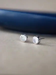 MANNASH 925 Sterling Silver Circular Studs Earrings