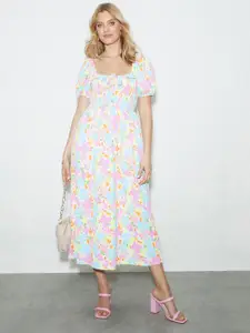DOROTHY PERKINS Floral Printed A-Line Midi Dress