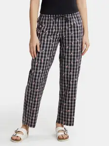 Jockey Women Checked Cotton Relaxed Fit Lounge Pant