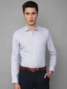 Louis Philippe Men Slim Fit Micro Checks Checked Cotton Formal Shirt