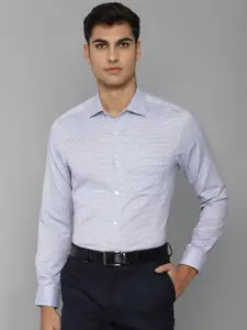 Louis Philippe Men Slim Fit Micro Checks Checked Cotton Formal Shirt