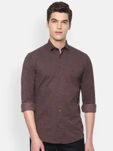 V Dot Men Slim Fit Cotton Casual Shirt