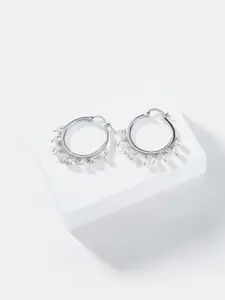 SHAYA 925 Silver Circular Hoop Earrings