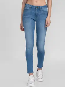 SPYKAR Women Skinny Fit Heavy Fade Cotton Jeans