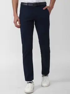 Van Heusen Sport Men Navy Blue Slim Fit Trousers