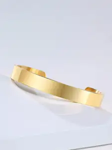 Fashion Frill Men Gold-Plated Cuff Bracelet