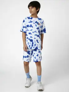Peter England Boys Cotton Printed T-shirt with Shorts