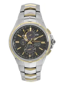SEIKO Men Gunmetal-Toned Analogue Watch SSC376P9