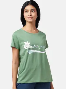 Dreamz by Pantaloons Women Printed Cotton Lounge T-Shirt