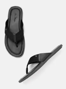 Louis Philippe Men Leather Comfort Sandals