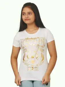 Zalio Girls Graphic Printed Cotton T-shirt
