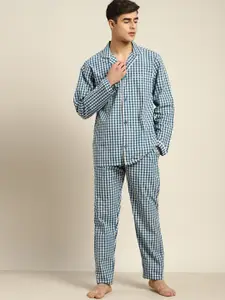 Hancock Checked Pure Cotton Pyjama Set