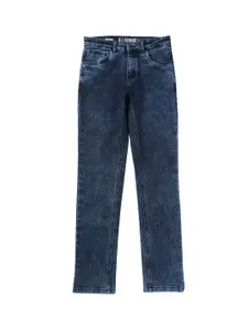 Gini and Jony Boys Regular Fit Medium Shade Light Fade Casual Cotton Jeans