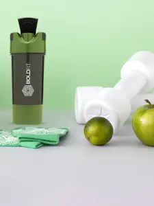 BOLDFIT Cyclone Black & Green Gym Shaker Bottle 500ml