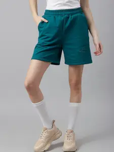 Fitkin Womens High-Waist Fleece Sports Shorts