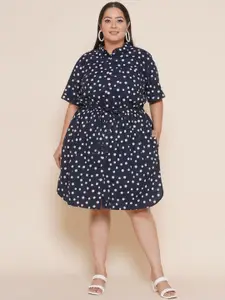 Kiaahvi by JOHN PRIDE Plus Size Linen Shirt Dress