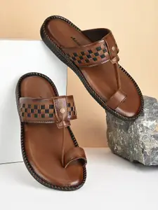 Azzaro Black Men Ethnic Comfort Sandals