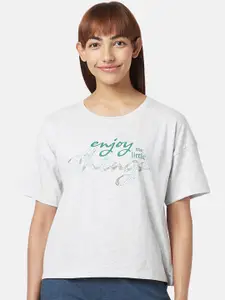 Dreamz by Pantaloons Women Typography Printed Cotton Lounge T-Shirt