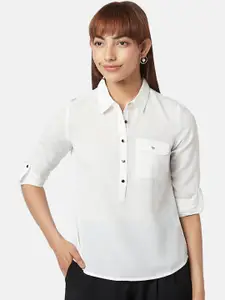 Annabelle by Pantaloons Women Solid Casual Shirt