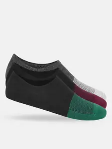 Ajile by Pantaloons  Pack Of 3 Colour Blocked Shoe-Liners Socks